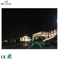 Borne de signalisation routière solaire encastrée en aluminium et PC blanc - Température de fonctionnement de -20 à 80°C - Marqueur routier LED - Visibilité de 600 m - Sécurité routière - Indice d'étanchéité IP68