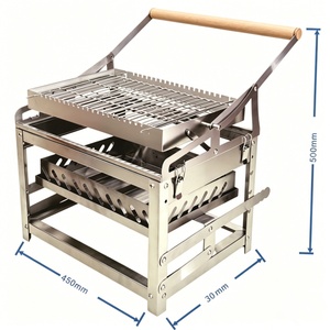 Parrilla <span class=keywords><strong>Argentina</strong></span> Estilo Santa María, Altura Ajustable, Acero Inoxidable, Parrilla Gaucho - Product Image 4