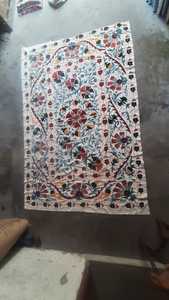 Juego de 3 piezas de edredones bordados Suzani de algodón hechos a medida, exquisitos textiles hechos a mano para colchas y regalos - Product Image 3