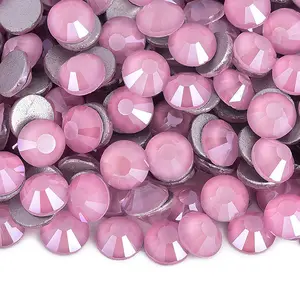 SS3-SS34 Non Hotfix Nail Art Summer Color Flat Back Rhinestones Pink Bulk Rhinestone Diamond for Car Accessories