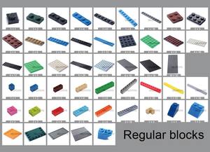 DELO TOYS (10 couleurs) Pièces de bricolage Blocs de construction en plastique, briques modifiées 1 x 1 avec des picots sur 2 côtés, opposés (NON. 47905) - Product Image 6