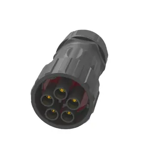 Waterproof IP67 Male Female Quick Plug 50A Power 5 Pin Connector