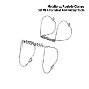 Ensemble de 4 pinces à roulade Metaltex pour la viande et la volaille - Product Image 2
