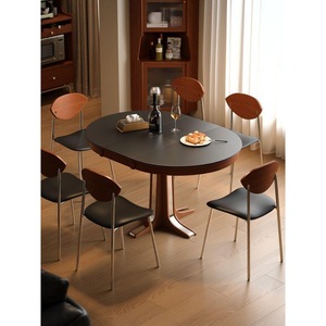 Solid Wood Round Extendable Dining <b>Table</b> For Home And Small Apartments - Product Image 5