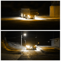Feux latéraux d'avertissement d'urgence étanches, blanc et jaune, double couleur, 12V 24V, feux LED pour camion, feux latéraux LED ovales pour camion