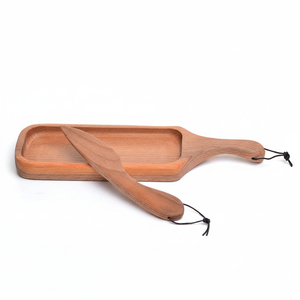 Boîte à beurre en bois maison cuisine vaisselle plat à beurre blanc créatif avec produit de vente - Product Image 1