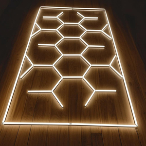 HanYin Led tavan işık petek araba detaylandırma altıgen Led ışık araba yıkama istasyonu garaj tamir odası için - Product Image 5