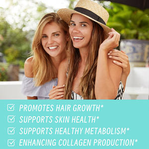 Caramelle alla Biotina Vegetariane con Collagene Idrolizzato e Cheratina, Integratore Alimentare per Migliorare la Salute della Pelle - Product Image 6