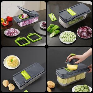 Multifunctional Kitchen Popular Cross-Border Home Slicer for Potato Cucumber Fruit Pp Plastic <b>Vegetable</b> <b>Chopper</b> - Product Image 3