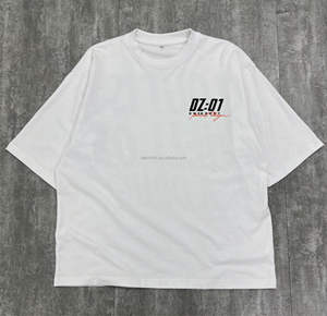 Streetwear Designer T-shirts à épaules tombantes Coton Sérigraphie T-shirt Boxy lourd T-shirts graphiques surdimensionnés personnalisés Hommes - Product Image 4