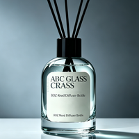 Bouteille vide transparente pour diffusion d'aromathérapie, très vendue en usine, 100ml, 150ml, 350ml, 500ml, avec bouchon spiralé et logo personnalisé