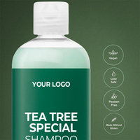 Shampoo Nettoyant Végétalien à l'Huile d'Arbre à Thé OEM ODM pour Cheveux Bouclés Abîmés - Liquide Hydratant Lissant et Contrôle du Sébum