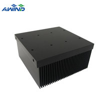 Dissipateur thermique à ailettes en aluminium collé, dissipateur thermique à insertion en aluminium, panneau LED, base en aluminium de 65 mm, dissipateur thermique de 10 pouces pour pompe à chaleur