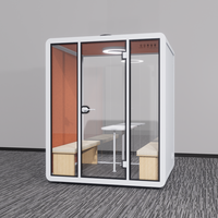 Cabine de réunion insonorisée professionnelle, bureau insonorisé, salon exécutif, salle de réunion silencieuse insonorisée avec sièges, cabine téléphonique