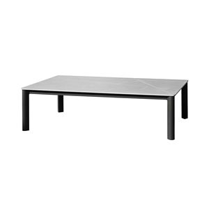 MESA REYNE 130X70 CM METAL Y PIEDRA SINTERIZADA - Product Image 1