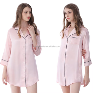 <span class=keywords><strong>Camicia</strong></span> <span class=keywords><strong>da</strong></span> <span class=keywords><strong>notte</strong></span> personalizzata <span class=keywords><strong>camicia</strong></span> <span class=keywords><strong>da</strong></span> <span class=keywords><strong>notte</strong></span> <span class=keywords><strong>da</strong></span> donna di lusso 100% di seta di gelso <span class=keywords><strong>camicia</strong></span> <span class=keywords><strong>da</strong></span> <span class=keywords><strong>notte</strong></span> con bottoni 3/4 abiti <span class=keywords><strong>a</strong></span> maniche <span class=keywords><strong>camicia</strong></span> <span class=keywords><strong>da</strong></span> <span class=keywords><strong>notte</strong></span> pigiami di seta - Product Image 3