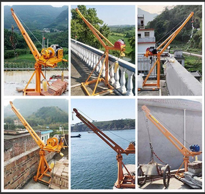 Venta al por mayor Mini grúa elevadora mono Jib grúa 360 grados con polipasto eléctrico al aire libre casa industria <span class=keywords><strong>de</strong></span> la construcción - Product Image 6