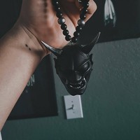 Samurai Kabuto casque Hannya japonais Oni voiture rétroviseur charme intérieur Kits voiture accessoires et décoration