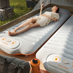 Colchón de Aire Plegable para Camping COMCO 203X137X12cm, Tipo Presión, Inflable, Portátil, para Dormir al Aire Libre, Tamaño Grande - Product Image 1