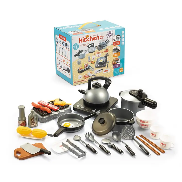 Кухонный игровой набор, посуда для приготовления пищи, кухонная утварь, игрушка