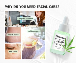 Kenevir yüz yağı Serum özel etiket 1.05 OZ/30ml cilt bakımı antioksidan kızdırma organik yüz yağı - Product Image 2