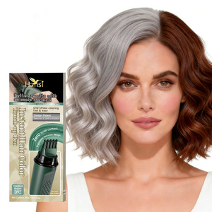 Crema <span class=keywords><strong>para</strong></span> Colorear el Cabello de Acción Rápida, Sin Amoníaco, Tinte Negro en Barra, Ingredientes Naturales, Tinte <span class=keywords><strong>para</strong></span> Retocar la Raíz del Cabello <span class=keywords><strong>para</strong></span> Mujeres - Product Image 2