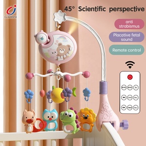 Chengji bebé proyección móvil <span class=keywords><strong>dormir</strong></span> juguete dibujos animados oso música control remoto bebé colgando cama campana <span class=keywords><strong>cuna</strong></span> móvil con sonajero - Product Image 2