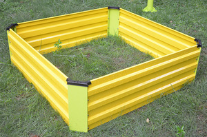 Support de sol pour jardinière de fleurs galvanisé Plateau de culture de légumes d'extérieur <span class=keywords><strong>en</strong></span> métal Lit de plantation <span class=keywords><strong>surélevé</strong></span> de <span class=keywords><strong>jardin</strong></span> de grande taille - Product Image 3