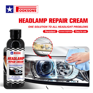 Crème de réparation de phares AKSGRP 150g, Rénovateur de lentilles de phares, Bouteille blanche, <span class=keywords><strong>Feux</strong></span> de <span class=keywords><strong>voiture</strong></span>, Modèle avec une durée de vie d'un an - Product Image 2