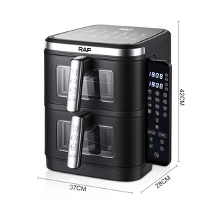 RAF 2800W Air Fryer Dual Basket 5.5L Plus Capacity With 360 Circulation for Oil Reduced Cooking Digital Air Fryer Smart Air - Product Image 6