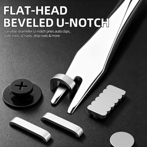 ไขควงงัดตะปูแบบ U/V สำหรับคลิปยึดอุปกรณ์ยานยนต์ ตะปูรูปตัว U และ T เครื่องมือถอดไม้ ราคาประหยัด - Product Image 4
