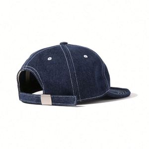 Vintage Duck Tongue Soft Top Baseball Cap Denim Soft Short Brim Solid Color Baseball Cap <b>Hats</b> - Product Image 6