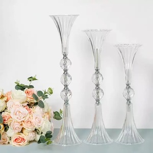 Nuova tavola professionale decorazione di fiori in plastica trasparente vaso a tromba per <span class=keywords><strong>matrimonio</strong></span> <span class=keywords><strong>matrimonio</strong></span> eventi fornitura - Product Image 2