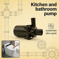 Pompe Toilette Intelligente 12V/24V DC sans Brosses - Silencieuse, Basse Pression, OEM/ODM Personnalisable