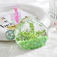 Porte-clés BSBH Fashion, mignon, en acrylique, découpé, design, pendentif pour sac, huile liquide à effet sable mouvant, perle colorée flottante, coquille, porte-clés pour voitures