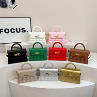Sac à main 3D à pois pour femme, petit sac mignon en cuir PU avec poignée supérieure et bandoulière, fermoir doré, sac à main tendance
