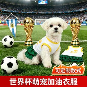 Robe de football pour animaux de compagnie, légère et respirante, protection solaire, pour petits chiens, édition Teddy Bichon Frise - Product Image 2