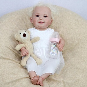 Jameson Awake Reborn Cơ Thể Vải Cho Bé Trai 22Inch Búp Bê Em Bé Tóc Nâu Chơi Cùng Trẻ Em - Product Image 6