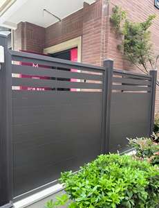 Recinzione Privacy in Alluminio Nero a Doghe Orizzontali Facile da Montare Senza Scavo per Applicazioni di Sicurezza - Product Image 6