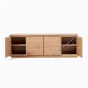 <span class=keywords><strong>Meuble</strong></span> <span class=keywords><strong>TV</strong></span> sur pied en bois massif, <span class=keywords><strong>meuble</strong></span> d'entrée en noyer noir, <span class=keywords><strong>meuble</strong></span> <span class=keywords><strong>de</strong></span> rangement moderne et minimaliste en chêne blanc - Product Image 4