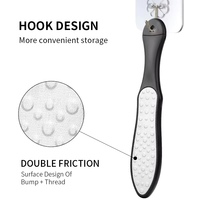 Outil de pédicure portable en acier inoxydable pratique, éliminateur de peaux mortes et de callosités, lime à pieds pour le soin des pieds