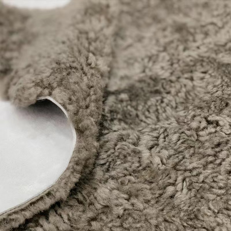 LWG tannery supply Australian merino curly hair sheepskins for sofa cover Double Face Curly Lamb Wool Leather for cushion cover