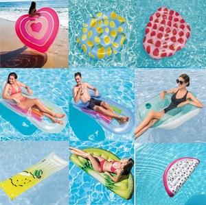 Matelas flottant <span class=keywords><strong>INTEX</strong></span> en PVC en forme de fruit, épais et gonflable, pour adultes, modèle ananas ou cœur, pour la baignade et les loisirs aquatiques - Product Image 2