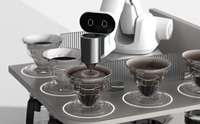 Robot de dessin interactif multilingue pour la promotion des cafés et pâtisseries