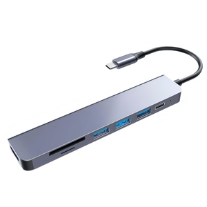 7 in <span class=keywords><strong>1</strong></span> USB C HUB Type C Docking Station 4K HDMI PD ที่ชาร์จ SD TF อ่านการ์ดสำหรับแล็ปท็อปแท็บเล็ตโทรศัพท์คอนโซลเกมสวิตช์ - Product Image 5
