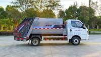 Camion compacteur sanitaire électrique Feidi à chargement arrière, 5,8 mètres cubes, batterie CATL 63,75 kWh, autonomie de 285 km