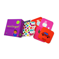 OEM Carte mémoire flash personnalisée étanche pour enfants Boîte carrée Carte de jeu d'apprentissage pour enfants Impression de flashcards éducatifs en anglais