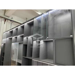 LED Panel Thắp Sáng Bảo Tàng Virtrine Glass Hiển Thị Tủ Trường Hợp