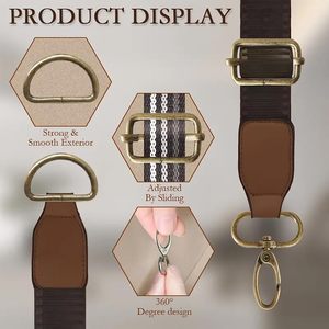 Juego de Herrajes para Bolsos PCS: Ganchos Giratorios, Anillas en D, Hebillas Deslizantes y Anillas Rectangulares en Varios Colores - Product Image 3