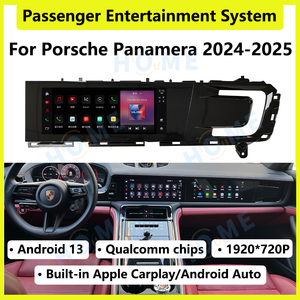 CarPlay 11 pulgadas pasajero Multimedia entretenimiento reproductor de vídeo para Porsche Panamera 2024-2025 Android 13 copiloto pantalla táctil - Product Image 2